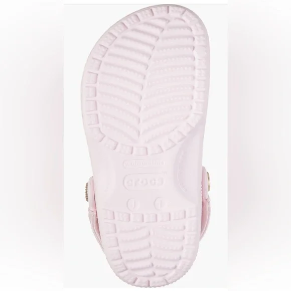 🎀CROCS Kids' x LoveShackFancy Bow Back Classic Clog PINK MILK with Charms🎀 - Picture 5 of 12